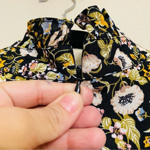 Rolla's Lizzy Elizabeth Meadow Floral Dress Black Size 12 / L Boho Casual NEW - Picture 8 of 16